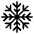 Snowflake Emoji from EmojiTwo Black Set