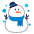 Snowman Flat Emoji from Fluent Emoji Flat Set