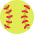 Softball Emoji from Twemoji Set