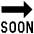 Soon Arrow Emoji from EmojiTwo Black Set