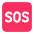 Sos Button Flat Emoji from Fluent Emoji Flat Set