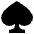 Spade Suit Emoji from EmojiTwo Black Set