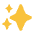 Sparkles Flat Emoji from Fluent Emoji Flat Set