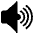Speaker High Volume Emoji from EmojiTwo Black Set