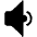 Speaker Medium Volume Emoji from EmojiTwo Black Set