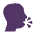 Speaking Head Flat Emoji from Fluent Emoji Flat Set