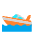 Speedboat Flat Emoji from Fluent Emoji Flat Set