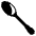Spoon Emoji from EmojiTwo Black Set