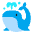 Spouting Whale Flat Emoji from Fluent Emoji Flat Set