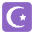 Star And Crescent Flat Emoji from Fluent Emoji Flat Set