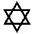 Star Of David Emoji from EmojiTwo Black Set