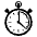 Stopwatch Emoji from EmojiTwo Black Set