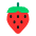 Strawberry Flat Emoji from Fluent Emoji Flat Set
