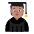 Student Flat Medium Emoji from Fluent Emoji Flat Set