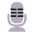 Studio Microphone Flat Emoji from Fluent Emoji Flat Set