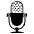 Studio Microphone Emoji from EmojiTwo Black Set