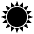 Sun Emoji from EmojiTwo Black Set