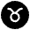 Taurus Emoji from EmojiTwo Black Set