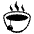 Teacup Without Handle Emoji from EmojiTwo Black Set