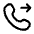 Telephone Forward Icon from Mynaui Line Set
