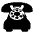 Telephone Emoji from EmojiTwo Black Set
