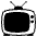 Television Emoji from EmojiTwo Black Set