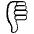Thumbs Down Emoji from EmojiTwo Black Set