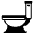 Toilet Emoji from EmojiTwo Black Set