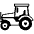 Tractor Emoji from EmojiTwo Black Set