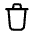 Download free Trash One PNG, SVG vector icon from Mynaui Line set.