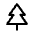 Tree Icon from Mynaui Line Set | Free Download as SVG Vector and Transparent PNG | Streamline icons