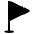 Triangular Flag Emoji from EmojiTwo Black Set