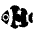 Tropical Fish Emoji from EmojiTwo Black Set