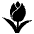 Tulip Emoji from EmojiTwo Black Set
