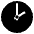 Two O’clock Emoji from EmojiTwo Black Set