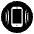 Vibration Mode Emoji from EmojiTwo Black Set