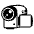 Video Camera Emoji from EmojiTwo Black Set