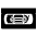 Videocassette Emoji from EmojiTwo Black Set