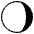 Waning Gibbous Moon Emoji from EmojiTwo Black Set