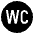 Water Closet Emoji from EmojiTwo Black Set