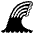 Water Wave Emoji from EmojiTwo Black Set