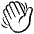 Waving Hand Emoji from EmojiTwo Black Set