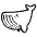 Whale Emoji from EmojiTwo Black Set