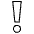 White Exclamation Mark Emoji from EmojiTwo Black Set