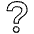 White Question Mark Emoji from EmojiTwo Black Set