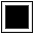 White Square Button Emoji from EmojiTwo Black Set