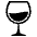 Wine Glass Emoji from EmojiTwo Black Set