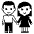 Woman And Man Holding Hands Emoji from EmojiTwo Black Set