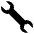 Wrench Emoji from EmojiTwo Black Set