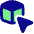 3d Cube Cursor Icon from Plump Pop Set
